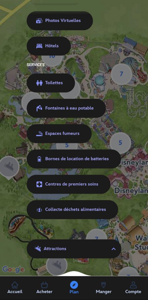 Application mobile Disneyland Paris