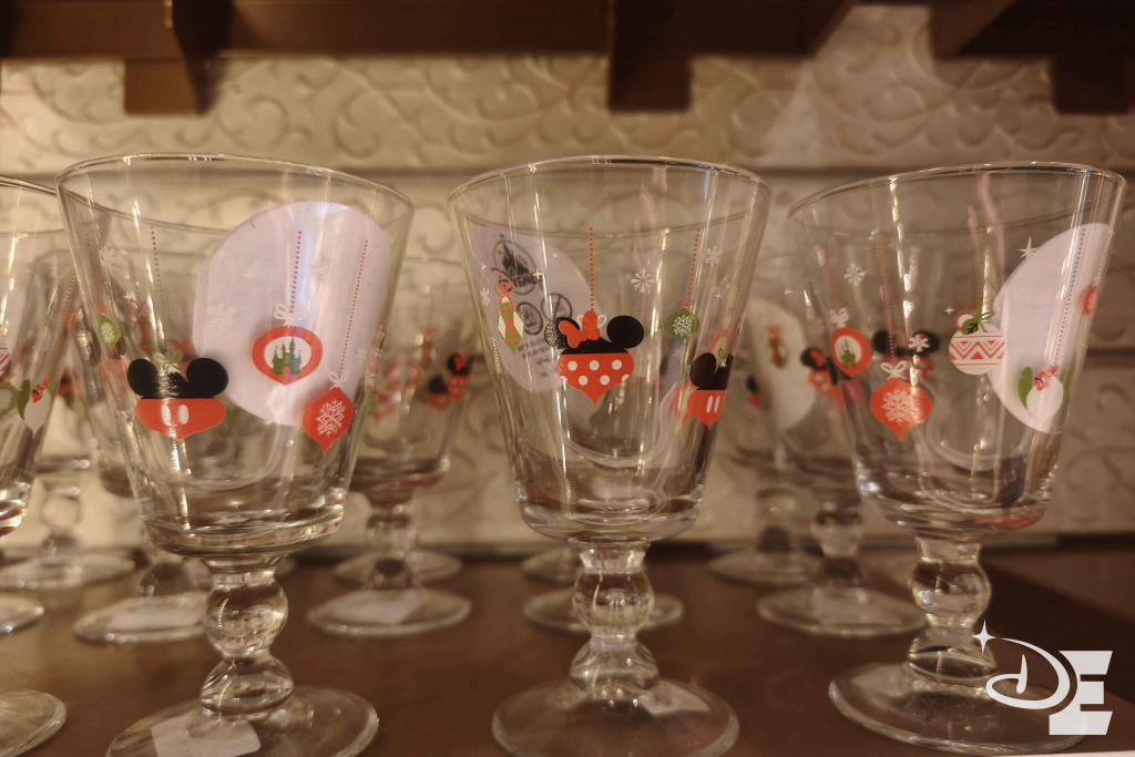 Verres à pieds Noël Disney