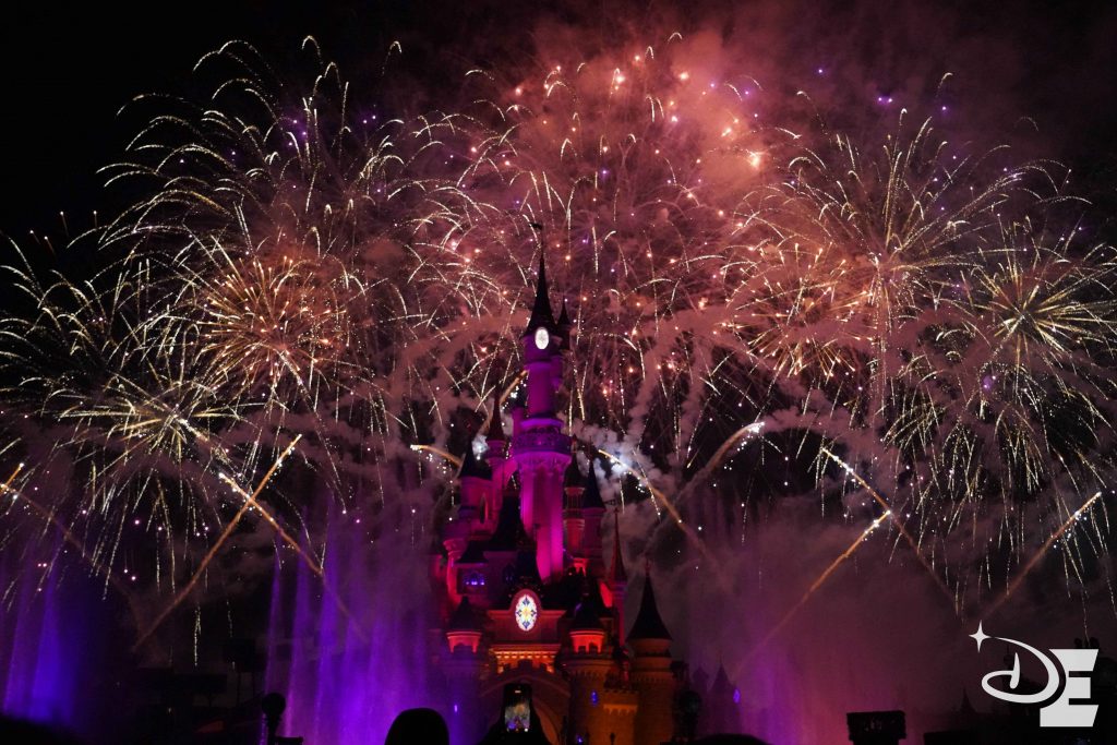 feu d'artifice du Nouvel An à Disneyland Paris