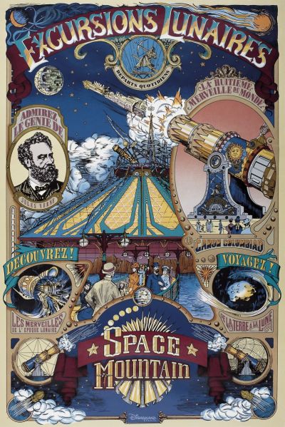 image d'archive de Space Mountain - De la Terre à la Lune