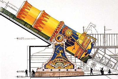 images d'archives de Space Mountain - De la Terre à la Lune