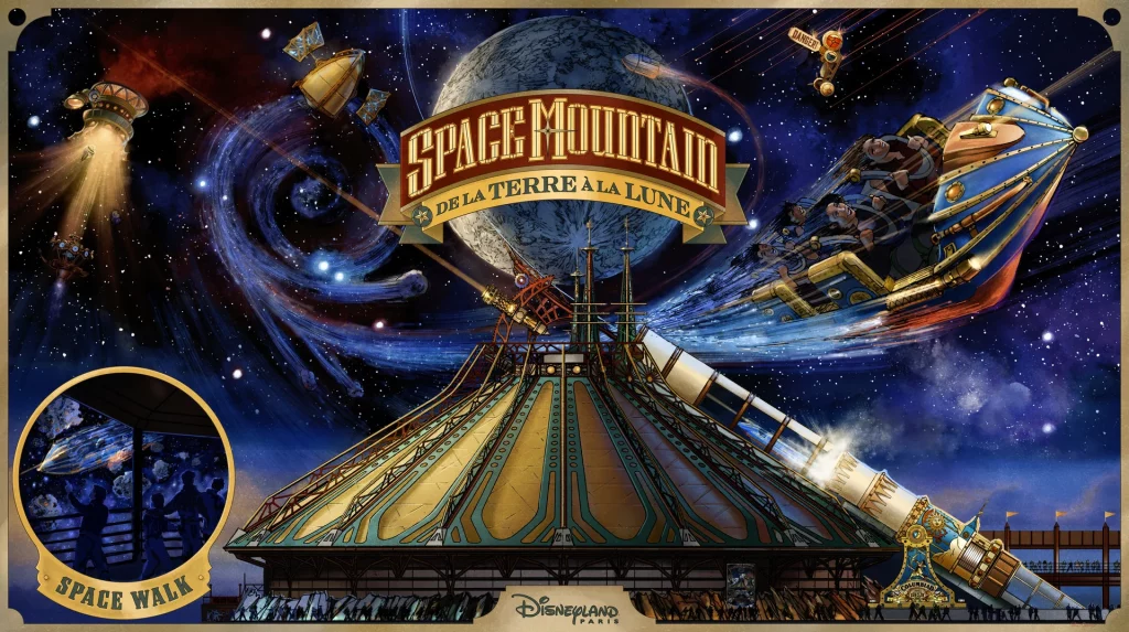 nouveau visuel pour Space Mountain - De la Terre à la Lune