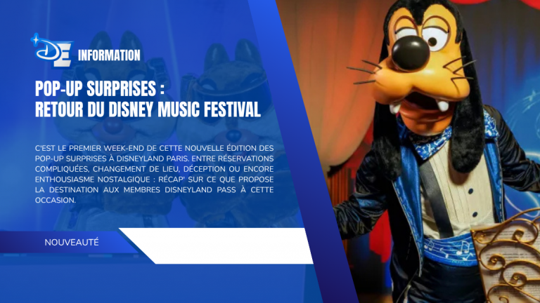 Pop-Up Surprises : retour du Disney Music Festival