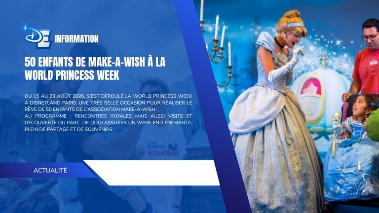 50 enfants de Make-A-Wish à la World Princess Week