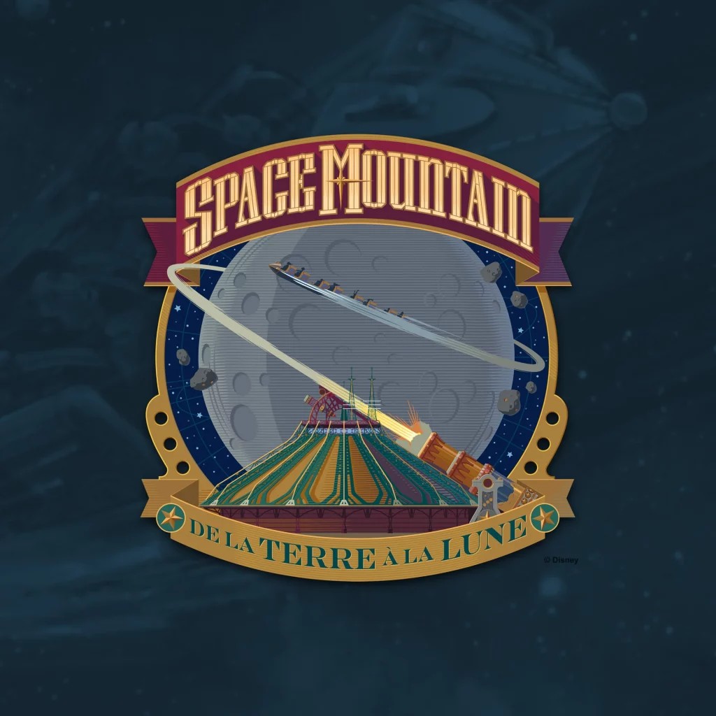 nouveau visuel pour Space Mountain - De la Terre à la Lune