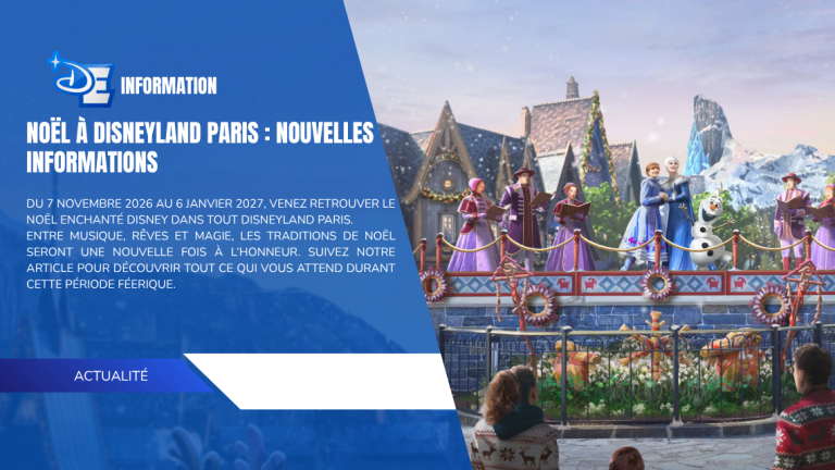 Noël à Disneyland Paris : Nouvelles informations