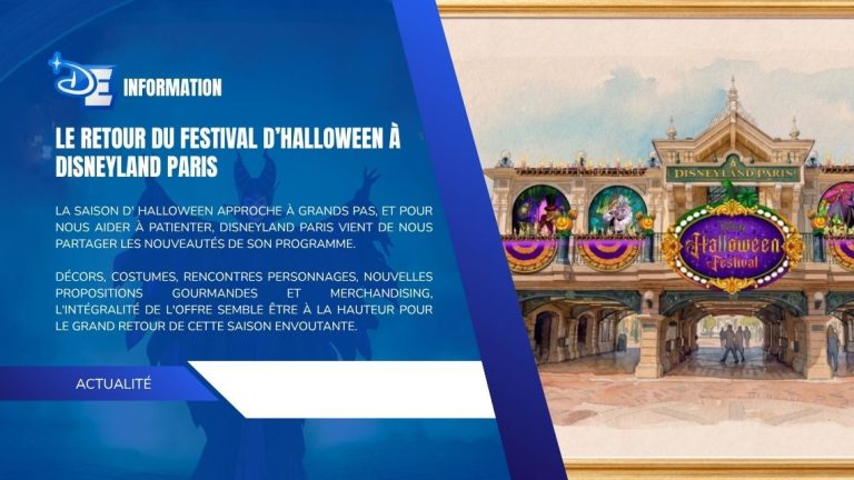 Le retour du Festival d&rsquo;Halloween à Disneyland Paris