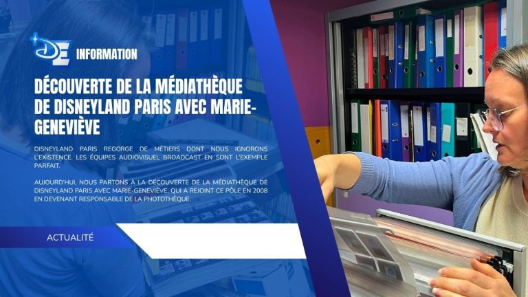 Découverte de la médiathèque de Disneyland Paris avec Marie-Geneviève