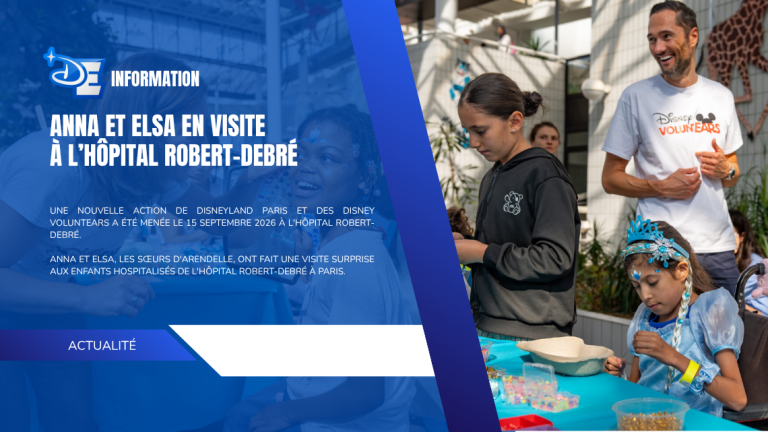 Anna et Elsa en visite à l’Hôpital Robert-Debré