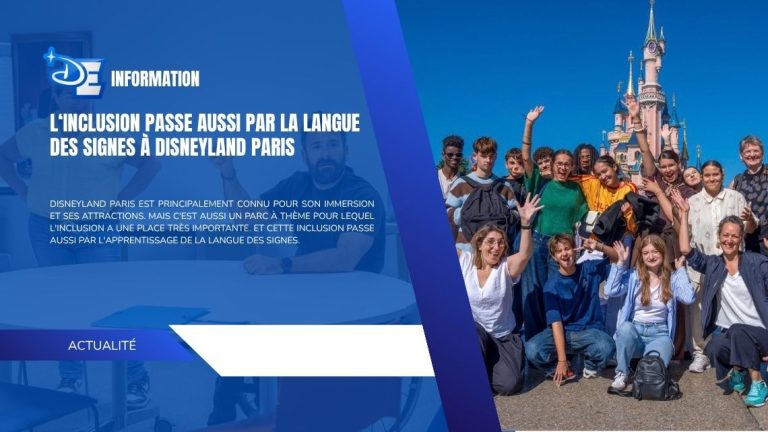 L&rsquo;inclusion passe aussi par la langue des signes à Disneyland Paris