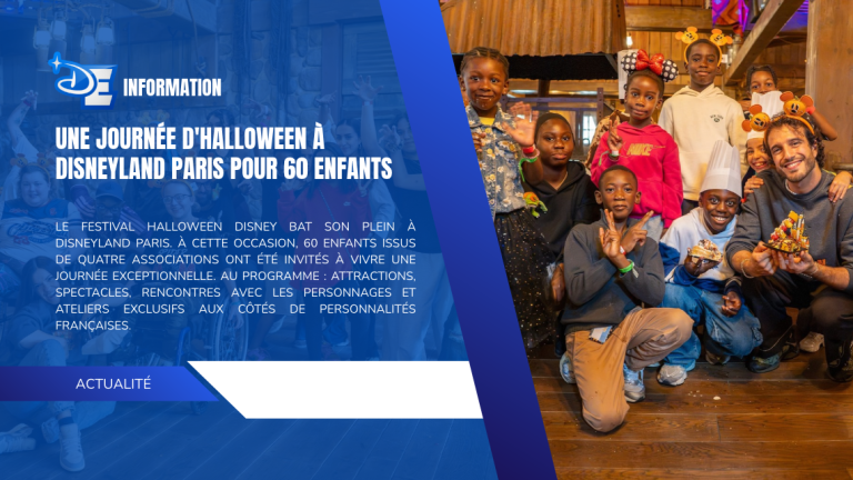 Une journée d&rsquo;Halloween à Disneyland Paris pour 60 enfants